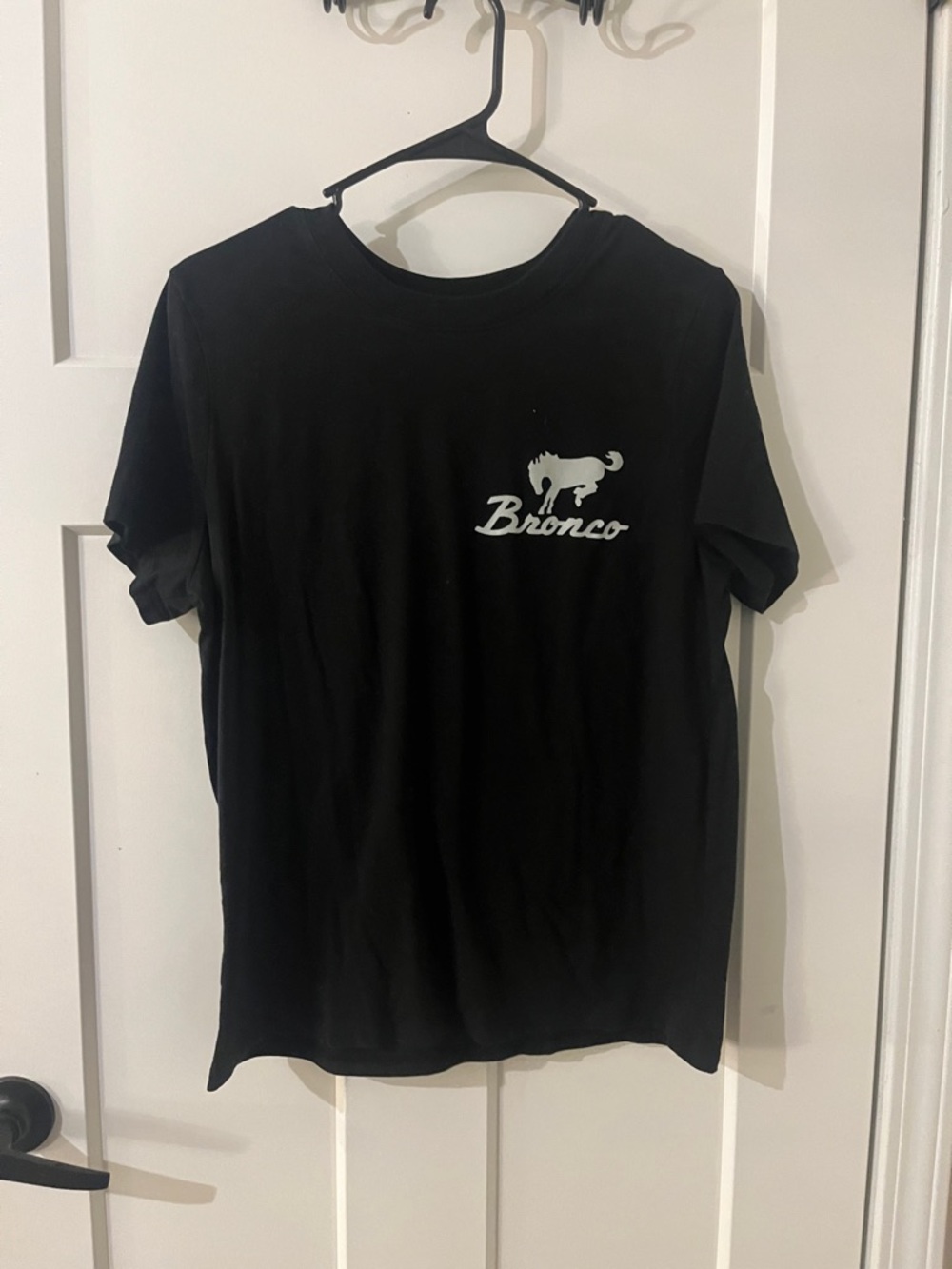 Bronco Logo Black Short Sleeve Tee
